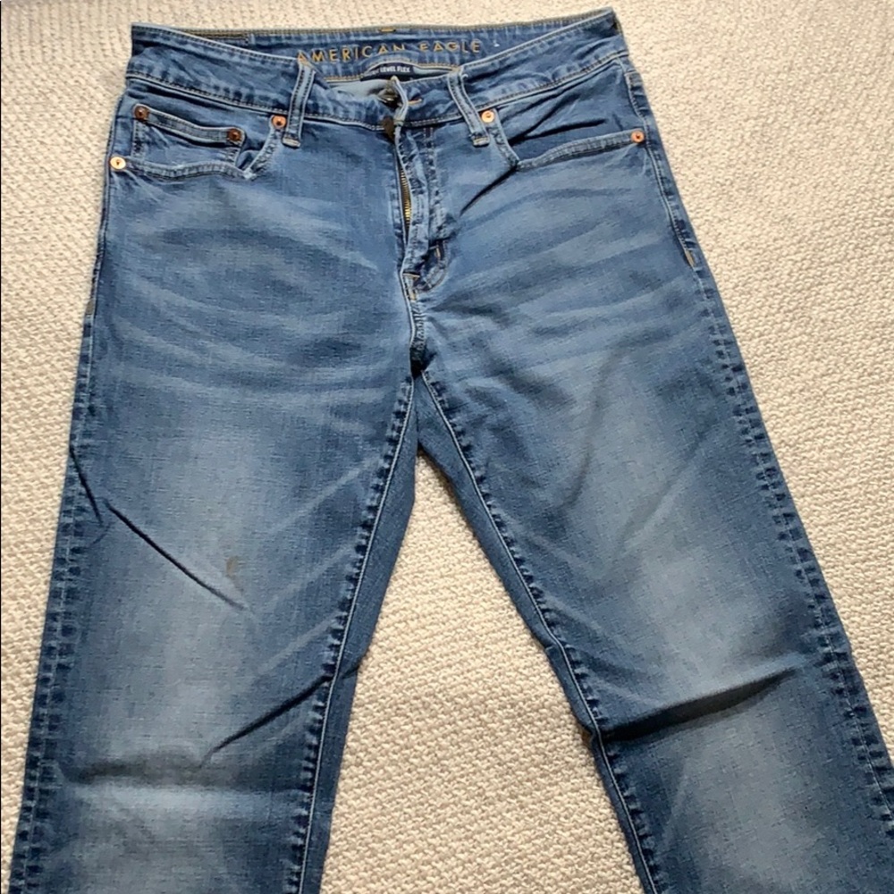 American Eagle Outfitters Slim Straight Blue Jeans